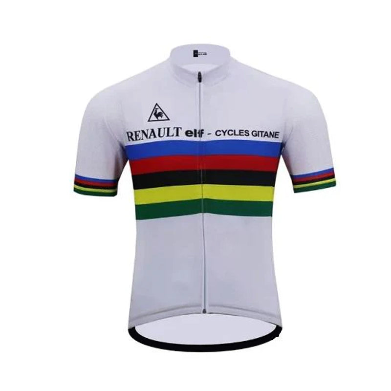 Maillot cycliste rétro Champion du monde 1981 Bernard Hinault