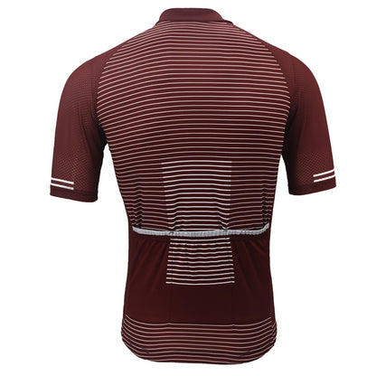 Men's striped cycling jersey summer bike colthing