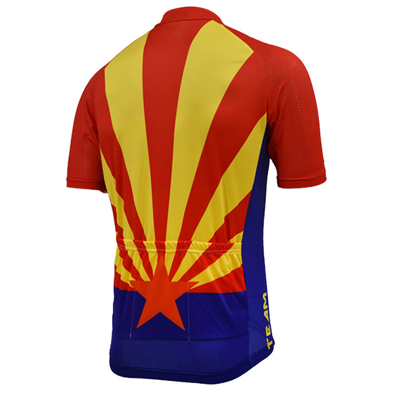 Arizona team cycling jersey retro short sleeve bike colthing