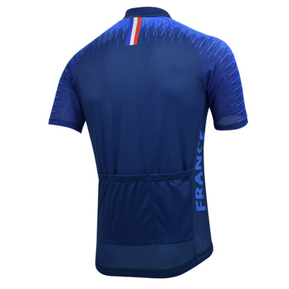 France cycling jersey pro team men short sleeve ride colthing summer breathable