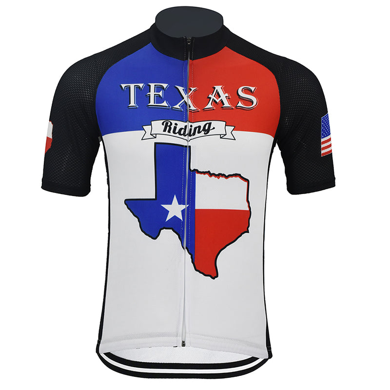 United States Texas cycling jersey men short sleeve riding colthing