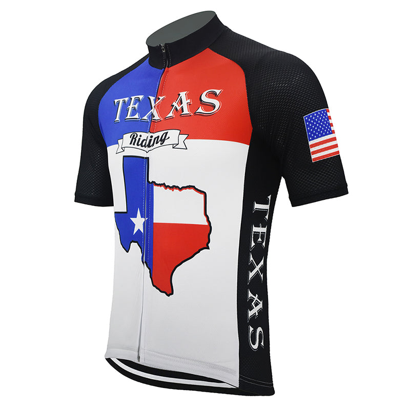 United States Texas cycling jersey men short sleeve riding colthing