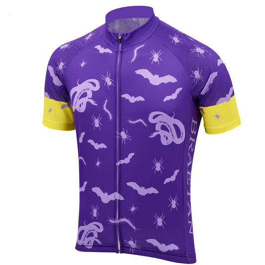 Funny animal bat spider snake cycling jersey short sleeve men bike colthing