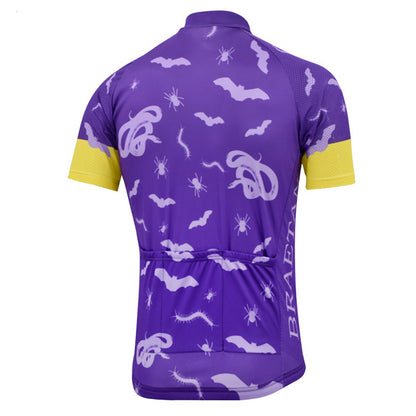 Funny animal bat spider snake cycling jersey short sleeve men bike colthing