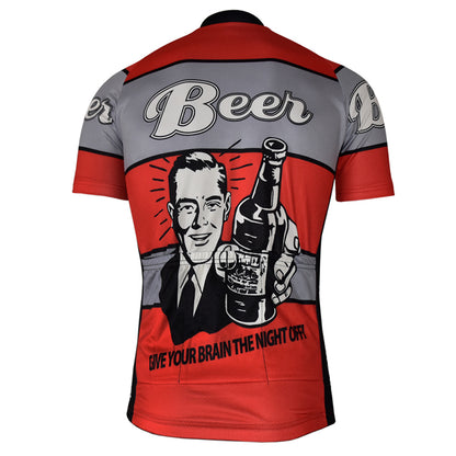 beer cycling jersey men short sleeve cool summer