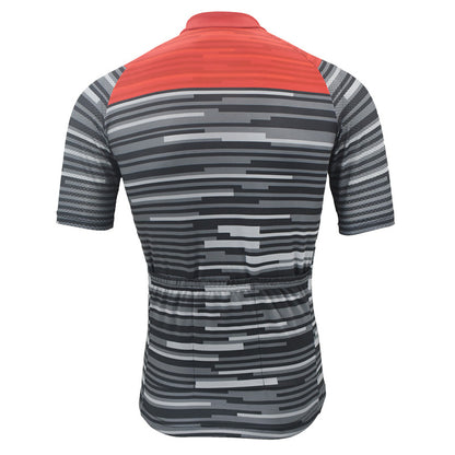 Gray men's cycling jersey short sleeve summer cycling tops