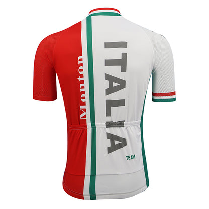 Italian men short sleeve cycling jerseys white cycling tops