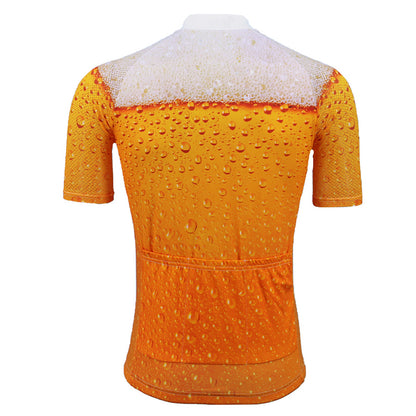 It's beer time cycling jerseys men short sleeve cool summer