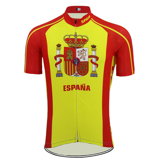 Spanish man cycling jerseys summer short sleeve