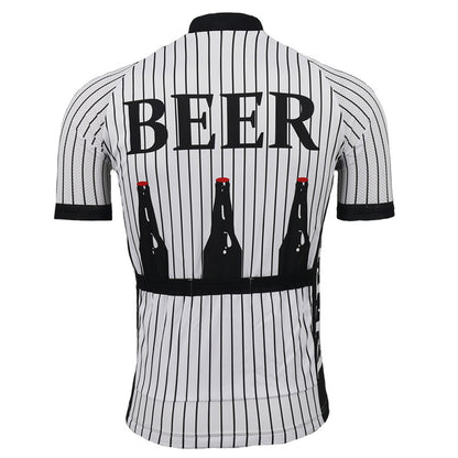 Cool Summer Beer Men Cycling Jerseys Short Sleeve Breathable Jersey