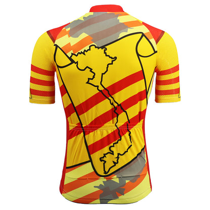 yellow cycling jerseys men pro team short sleeve cycling clothing