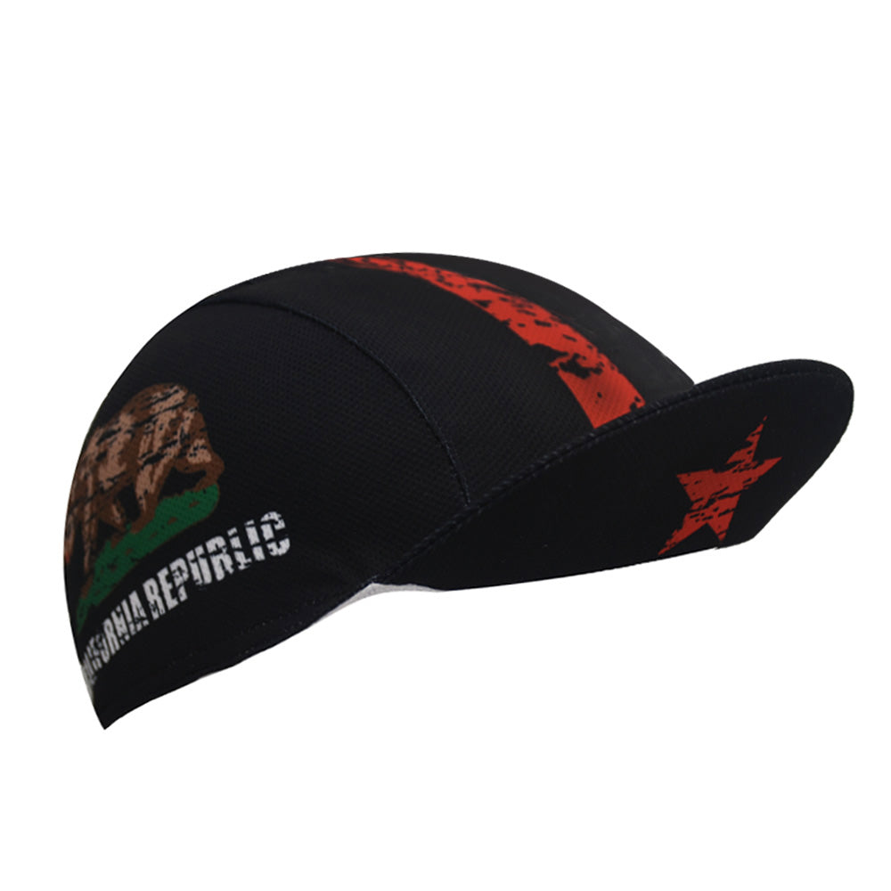 California Republic Cycling Caps Men Black Bike wear Cap Women Cycling Hats